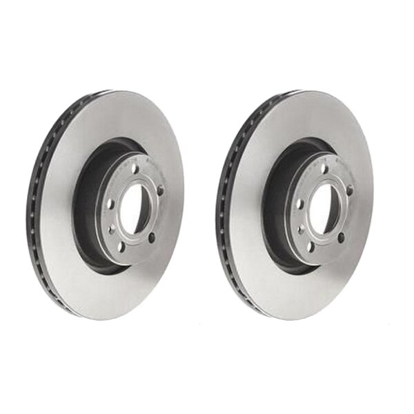 2 brake discs ventilated Ø 314 mm 25 mm coated BREMBO for AUDI A6 and others