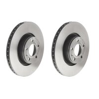 2 brake discs ventilated Ø 314 mm 25 mm coated...