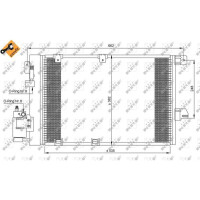 Air conditioning condenser with sealing ring NRF for OPEL ASTRA and others
