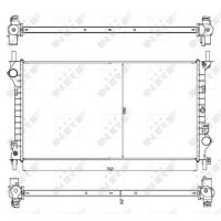 Kühler Motor Kühlrippen gelötet 702 - 386 mm Alu NRF für u.a. FORD TRANSIT