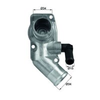 Thermostat coolant temp 92 °C with gasket MAHLE for...