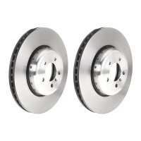 2 brake discs Ø 370 mm 30 mm coated BREMBO for BMW...