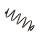 Suspension Spring Rear Axle BILSTEIN for e.g. PEUGEOT 207