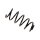 Suspension Spring Front Axle BILSTEIN for SEAT Arosa