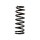 Suspension spring for car rear axle BILSTEIN B3 for e.g. AUDI A6 C4