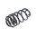 Suspension Spring rear axle coil spring TRISCAN for e.g. OPEL ASTRA