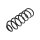Suspension Spring rear axle coil spring TRISCAN for e.g. OPEL VECTRA