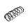 Suspension Spring rear axle coil spring TRISCAN for e.g. OPEL AGILA