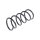 Suspension Spring rear axle coil spring TRISCAN for e.g. FIAT 500