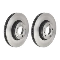 2 brake discs ventilated Ø 296 mm 28 mm BREMBO for...