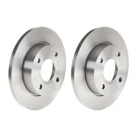 2 brake discs full Ø 240 mm 12 mm BREMBO for FORD...