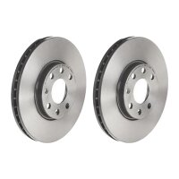 2 brake discs ventilated Ø 256 mm 24 mm BREMBO for...