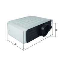 Luftfilter Filtereinsatz MAHLE für AUDI Q7 (4MB/ 4MG)