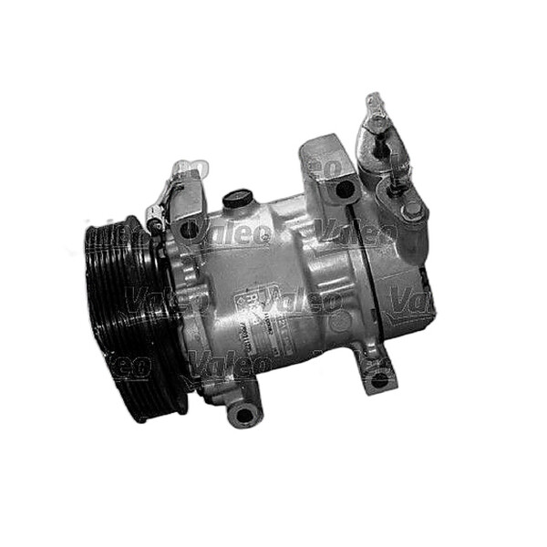 Air Conditioning Compressor 12 V R 134a Ø 125 mm VALEO for e.g. RENAULT KANGOO