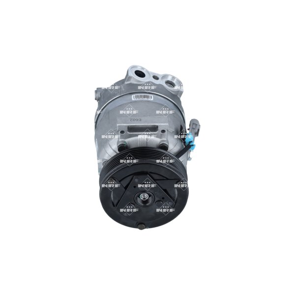 Compressor air conditioning with V-ribbed belt pulley 119mm NRF for FIAT CROMA