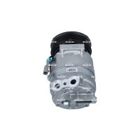 Compressor air conditioning with V-ribbed belt pulley 119mm NRF for FIAT CROMA