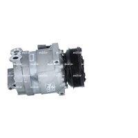 Compressor air conditioning with V-ribbed belt pulley 119mm NRF for FIAT CROMA