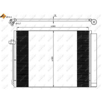Air conditioning condenser with sealing ring NRF suitable for BMW X5 and others