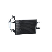 Condenser air conditioner with sealing ring NRF fits OPEL MERIVA