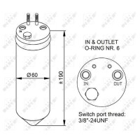 Trockner Klimaanlage Anti-Feuchtigkeit NRF passend für u.a. KIA CARNIVAL