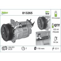 Kompressor Klimaanlage 119mm VALEO für RENAULT...