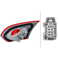 Rear Light left W16W Bulb technology HELLA suitable for FORD FOCUS