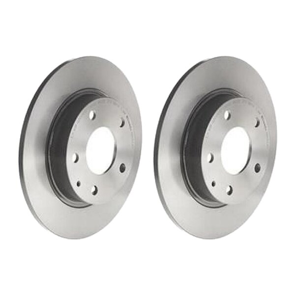 2 brake discs full Ø 265 mm 9 mm coated BREMBO for e.g. MAZDA 3