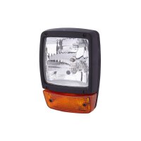 Scheinwerfer Anbau AMP gelb mit Glühlampen 12V HELLA...