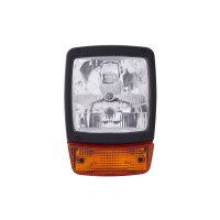 Scheinwerfer Anbau AMP gelb mit Glühlampen 12V HELLA...