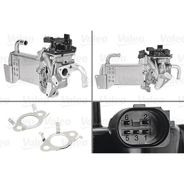 EGR module Euro 5 electric 5-pin VALEO for VW TRANSPORTER T5