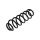 Suspension Spring rear axle coil spring TRISCAN for e.g. VW GOLF