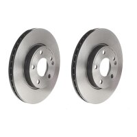 2 brake discs ventilated Ø 276 mm 22 mm BREMBO for...