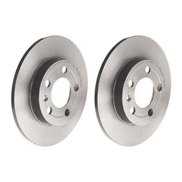 2 brake discs full Ø 239 mm 9 mm coated BREMBO for e.g. VW BORA