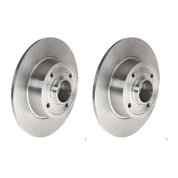 2 brake discs full Ø 240 mm 8 mm BREMBO for RENAULT CLIO and others