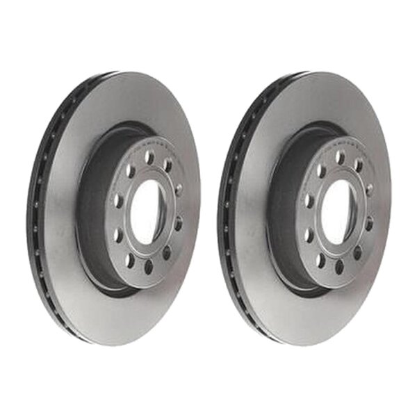 2 brake discs ventilated Ø 280 mm 22 mm coated BREMBO for AUDI A3 and others