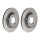 2 brake discs full Ø 290 mm 12 mm coated BREMBO for CITROËN C5 and others