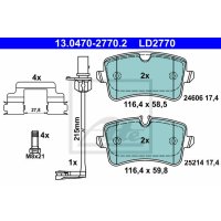 Brake pad set brake disc ATE for AUDI A6 C7 (4G2/ 4GC)