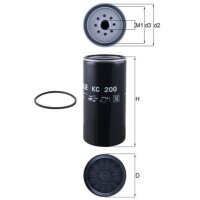 Kraftstofffilter anschraubbar Ø 108 mm MAHLE...