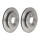 2 brake discs full Ø 302 mm 12 mm coated BREMBO for FORD MAVERICK and others