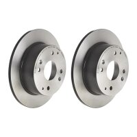 2 brake discs full Ø 260 mm 10 mm coated BREMBO...