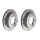 2 brake discs ventilated Ø 312 mm 18 mm BREMBO for TOYOTA LAND and others