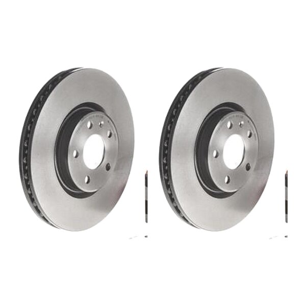 2 brake discs ventilated Ø 320 mm 30 mm coated BREMBO for AUDI Q5 and others
