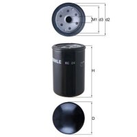 Kraftstofffilter anschraubbar Ø 76 mm MAHLE für u.a. RENAULT TRUCKS