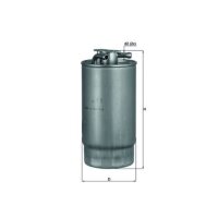 Kraftstofffilter Leitungsfilter 81mm MAHLE für BMW 5 (E39)
