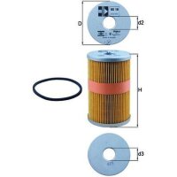 Oil filter filter insert 71mm KNECHT for AUDI CHRYSLER...