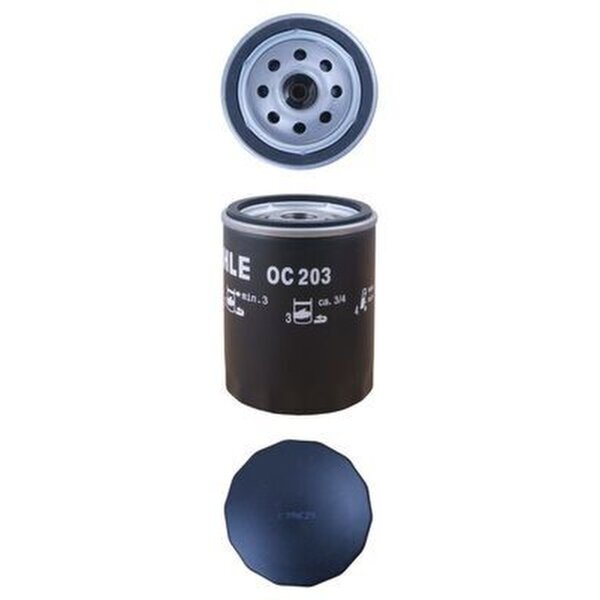 Ölfilter Keilrippenriemenscheibe 129mm MAHLE für FORD ESCORT IV