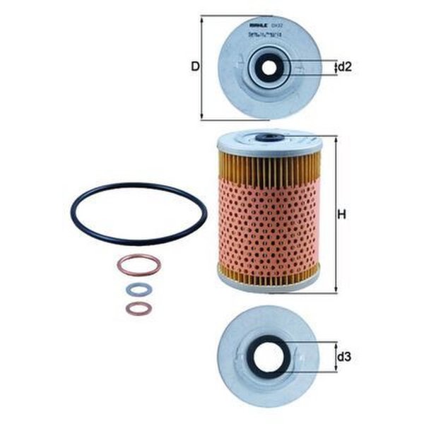 Ölfilter MAHLE für MERCEDES 123 Stufenheck