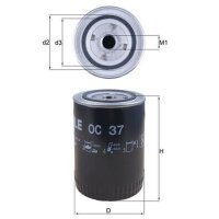 Ölfilter Anschraubfilter 93,2mm MAHLE für LAND...