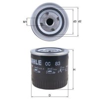 Ölfilter MAHLE für SEAT 124