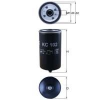 Kraftstofffilter anschraubbar Ø 76 mm MAHLE...